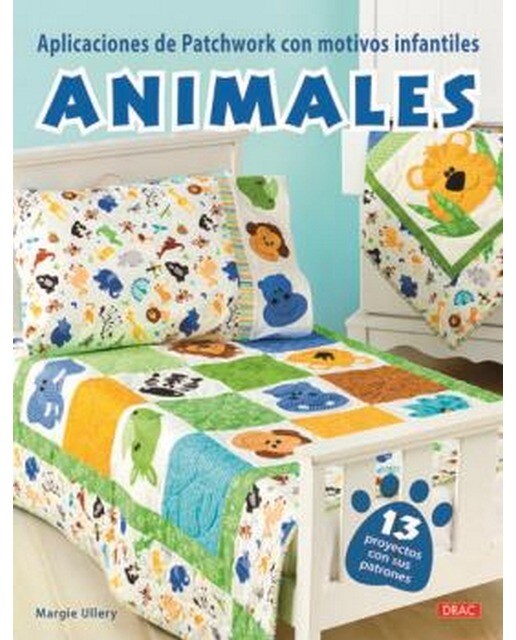 Aplicaciones de patchwork con motivos infantiles..