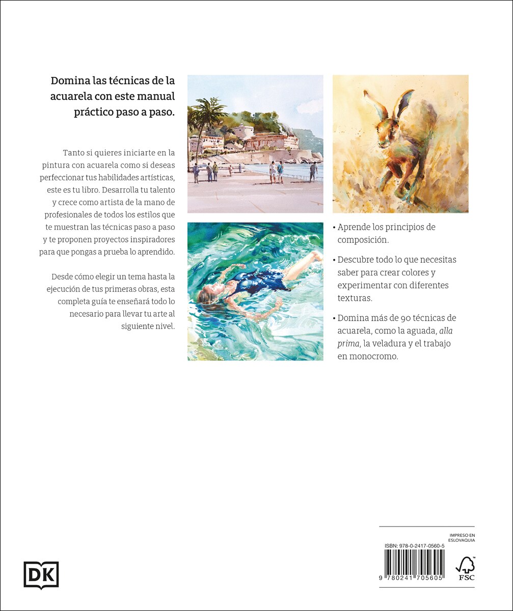 Acuarela. Técnicas artísticas: Aprende todas las técnicas, pinta paisajes y retratos y desarrolla tu propio estilo  (Tapa dura) 4