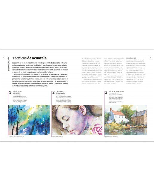 Acuarela. Técnicas artísticas: Aprende todas las técnicas, pinta paisajes y retratos y desarrolla tu propio estilo  (Tapa dura) 5