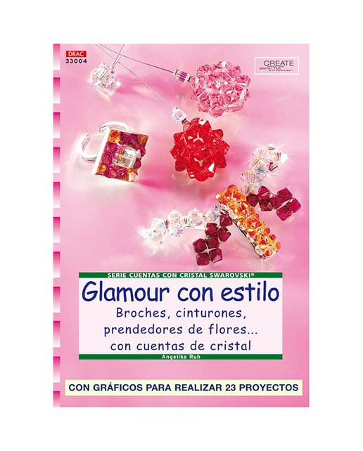 Serie swarovski nº 4. Glamour con estilo. Broches, cinturones, prendedores de flores. Con cuentas de cristal