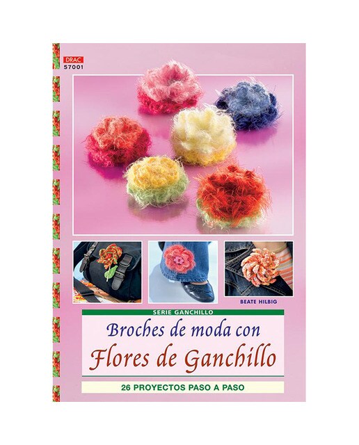 Broches De Moda Con Flores De Ganchillo 1