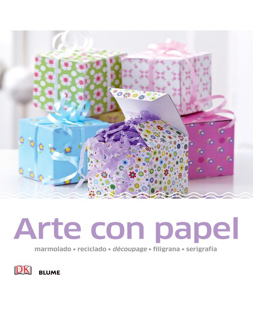 Manualidades sencillas. Arte con papel: marmolado, reciclado, découpage, filigrana, serigrafía (Capa mole com abas) 1