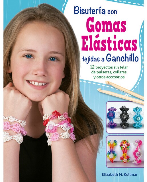 Bisutería con gomas elásticas tejidas a ganchillo