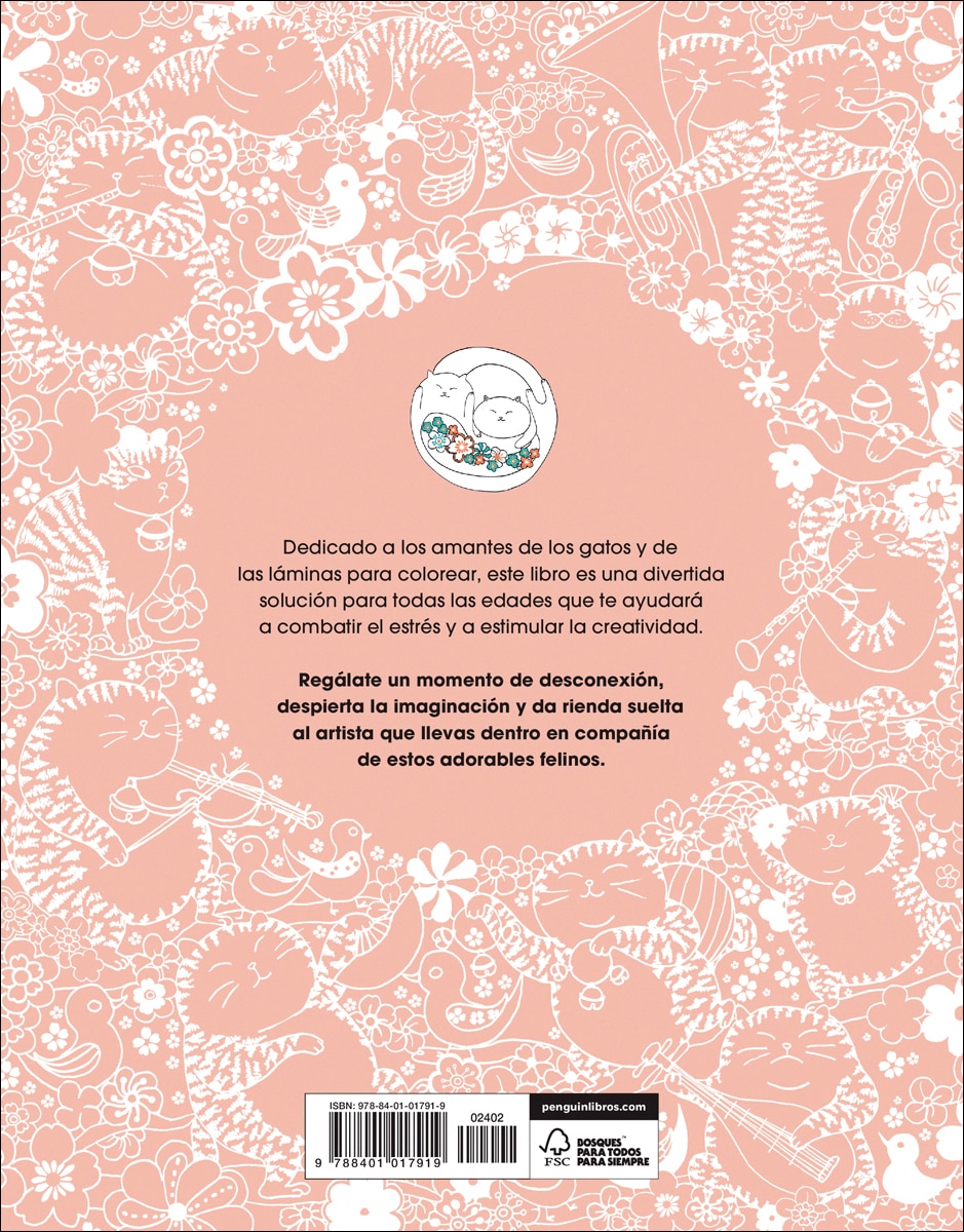 Un millón de gatos: felinos adorables para colorear (Libro de colorear para adultos) (Capa mole) 3