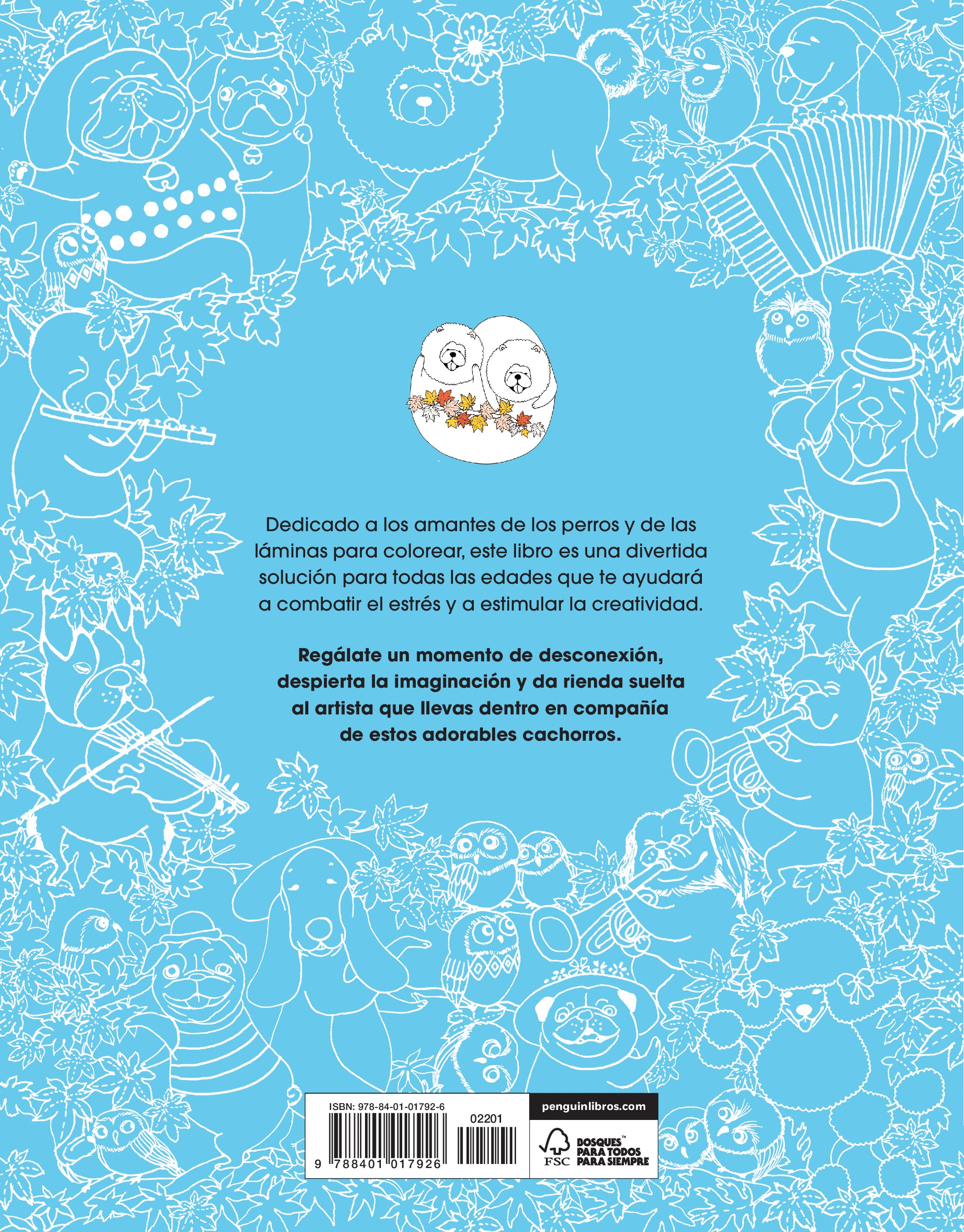Un millón de perros: cachorros adorables para colorear (Libro de colorear para adultos) (Capa mole) 2