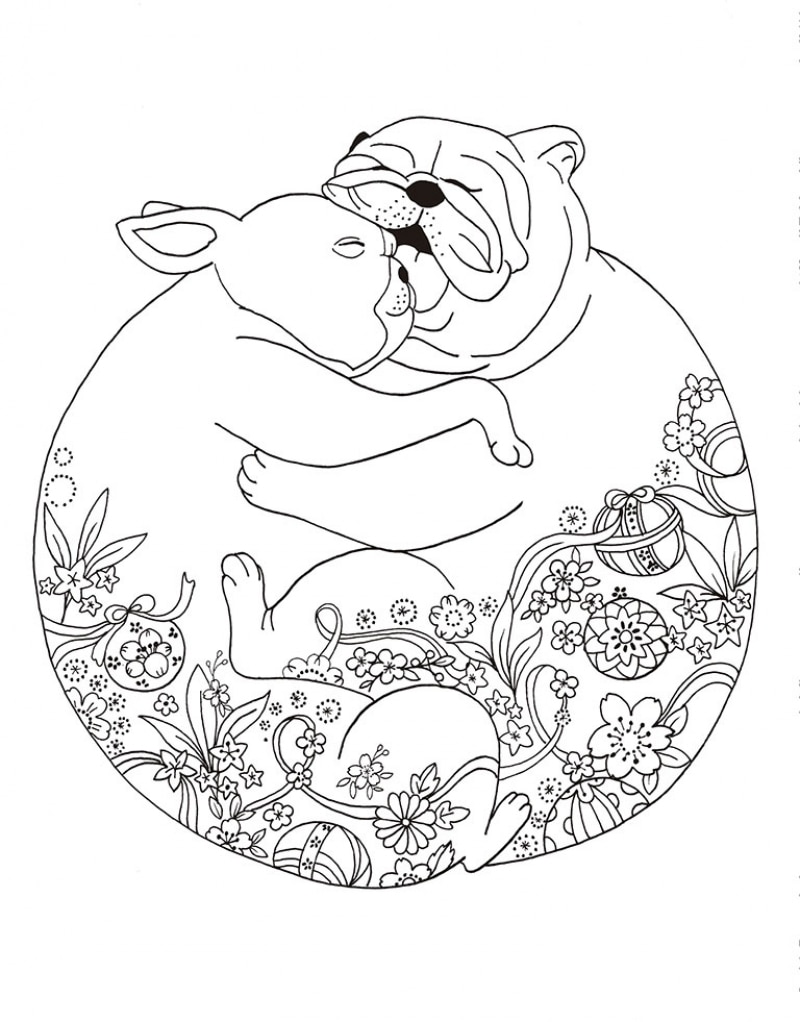 Un millón de perros: cachorros adorables para colorear (Libro de colorear para adultos) (Capa mole) 4