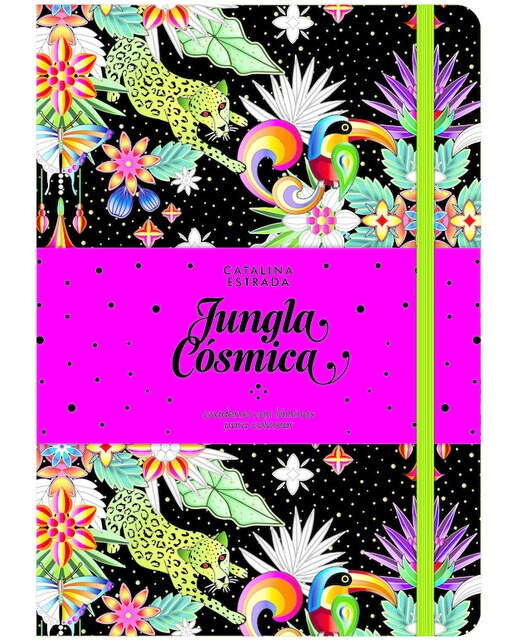 Jungla Cósmica. Cuaderno con láminas para colorear (Capa dura) 1