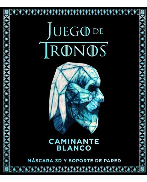 Juego de Tronos. Caminante blanco: Máscara 3D y soporte de pared (Capa mole) 1