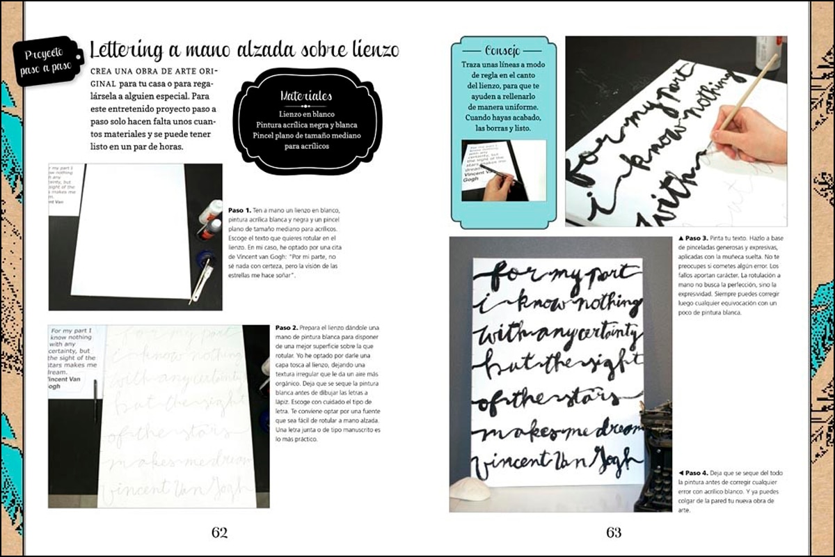 Lettering creativo: Técnicas, ideas y trucos para dibujar letras a mano(Tapa blanda) 4