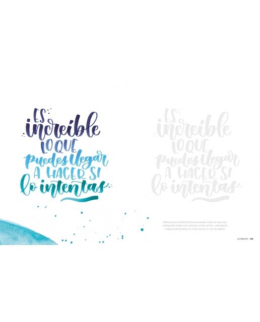 LetreArte: Descubre el arte de dibujar letras bonitas con este cuaderno de lettering para adultos. Una guía con instrucciones, consejos  (Tapa blanda) 4