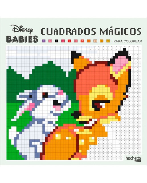 Cuadrados mágicos para colorear - Disney Babies (Capa mole) 1
