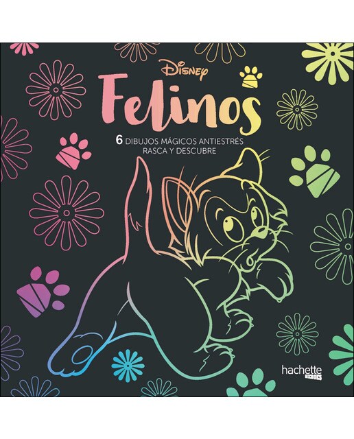 Arteterapia. Felinos Disney. 6 dibujos mágicos (Capa mole) 1