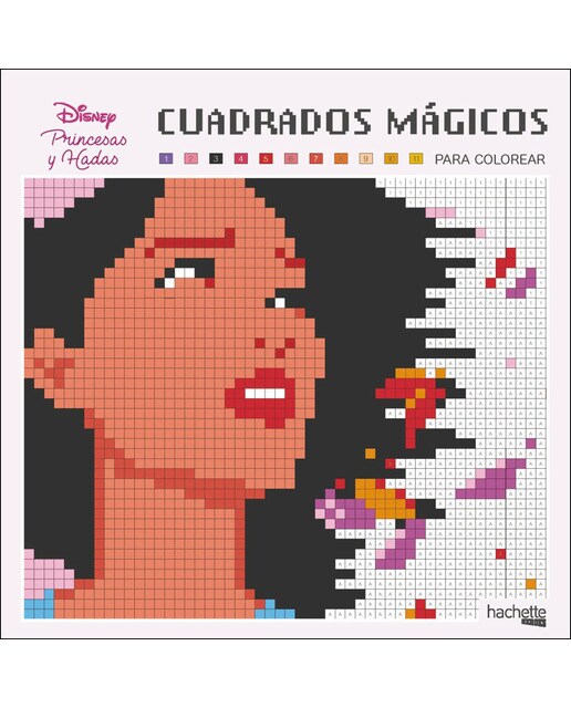 Cuadrados mágicos para colorear. Hadas y princesas Disney (Capa mole) 1