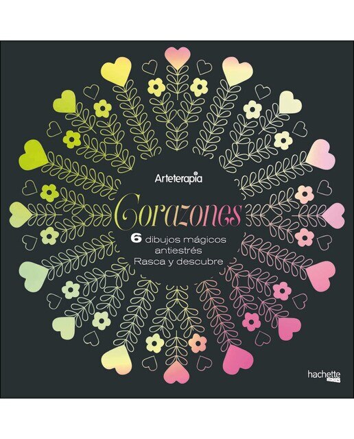 Arteterapia. Corazones. 6 dibujos mágicos(Tapa blanda) 1