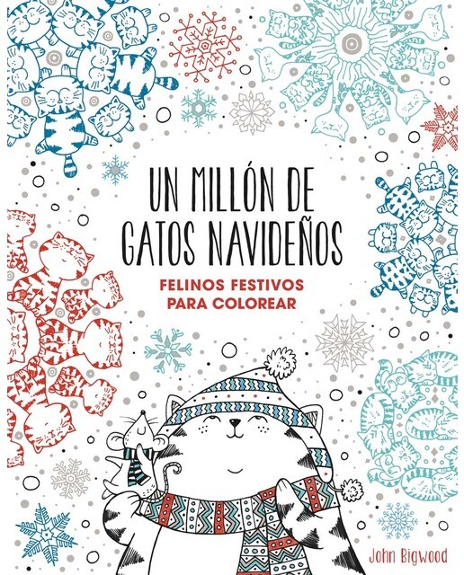 Un millón de gatos navideños: felinos festivos para colorear(Tapa blanda) 1
