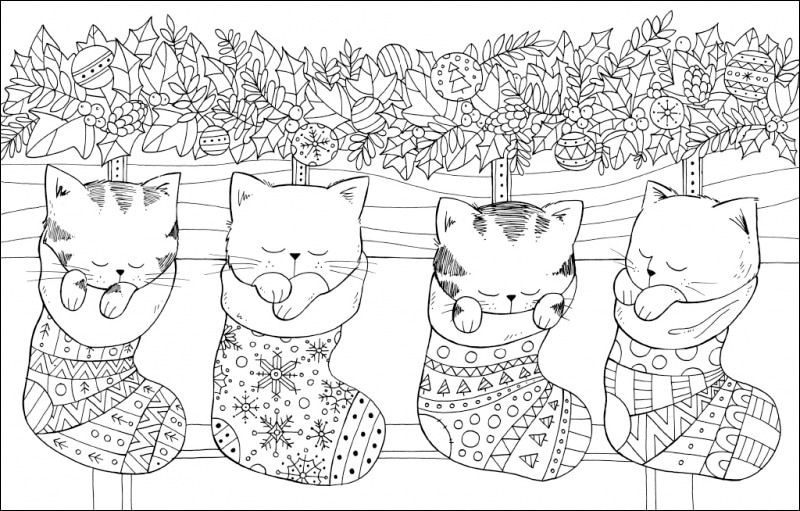 Un millón de gatos navideños: felinos festivos para colorear(Tapa blanda) 2