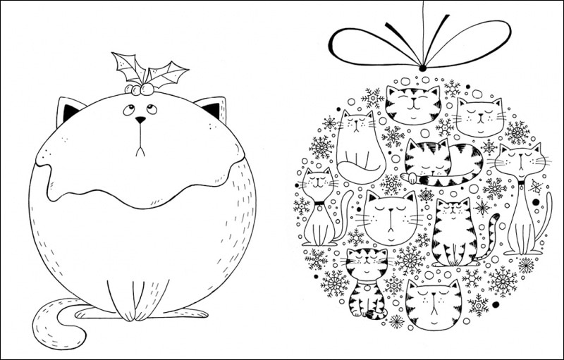 Un millón de gatos navideños: felinos festivos para colorear(Tapa blanda) 3