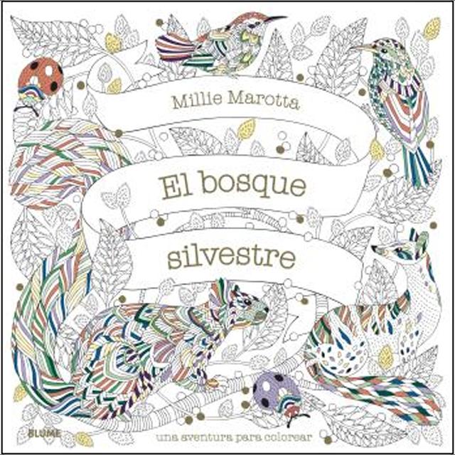 El bosque silvestre: Una aventura para colorear (Capa mole com abas) 1