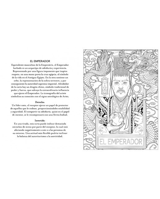 Tarot para colorear: Libros para colorear para adultos(Tapa blanda) 3