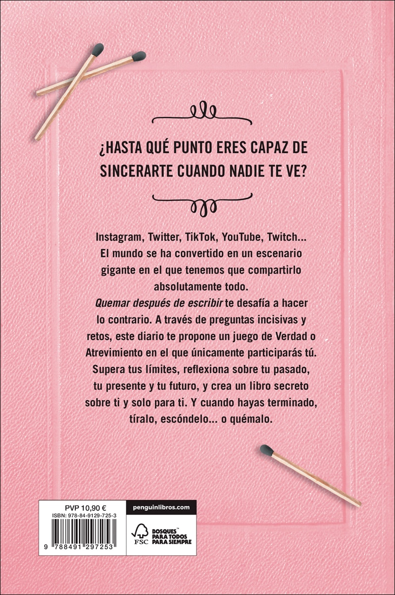 Quemar después de escribir (EDICIÓN OFICIAL ROSA): Un diario creativo que invita a la reflexión, al autodescubrimiento y a canalizar todo (Capa mole) 3