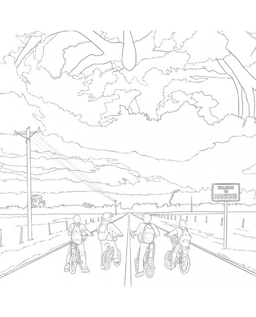Stranger Things. El libro oficial para colorear (Capa mole) 4