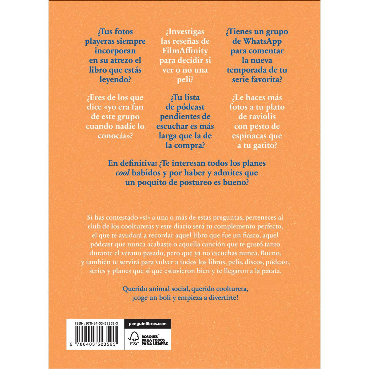 Diario Cooltureta: ¡Apúntalo todo! Tus canciones, libros, pelis, series, pódcast y planazos (Capa mole) 2