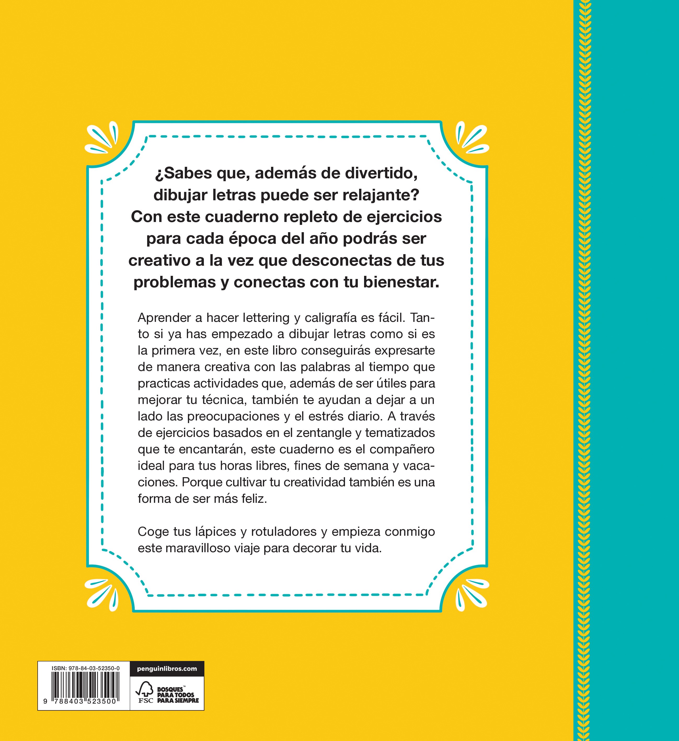 Cuaderno de Lettering y Caligrafía para relajarse todo el año (Capa mole) 2