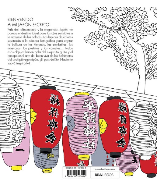 Japón secreto. Libro antiestrés para colorear (Capa mole) 2