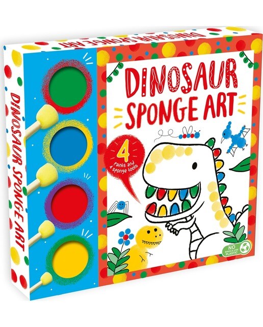 Dinosaur sponge art 1