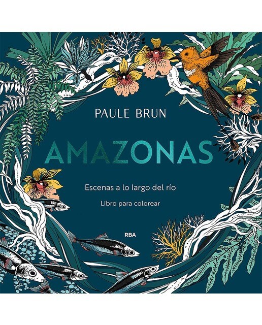 Amazonas. Escenas a lo largo del río.: Libro para colorear (Capa mole) 1
