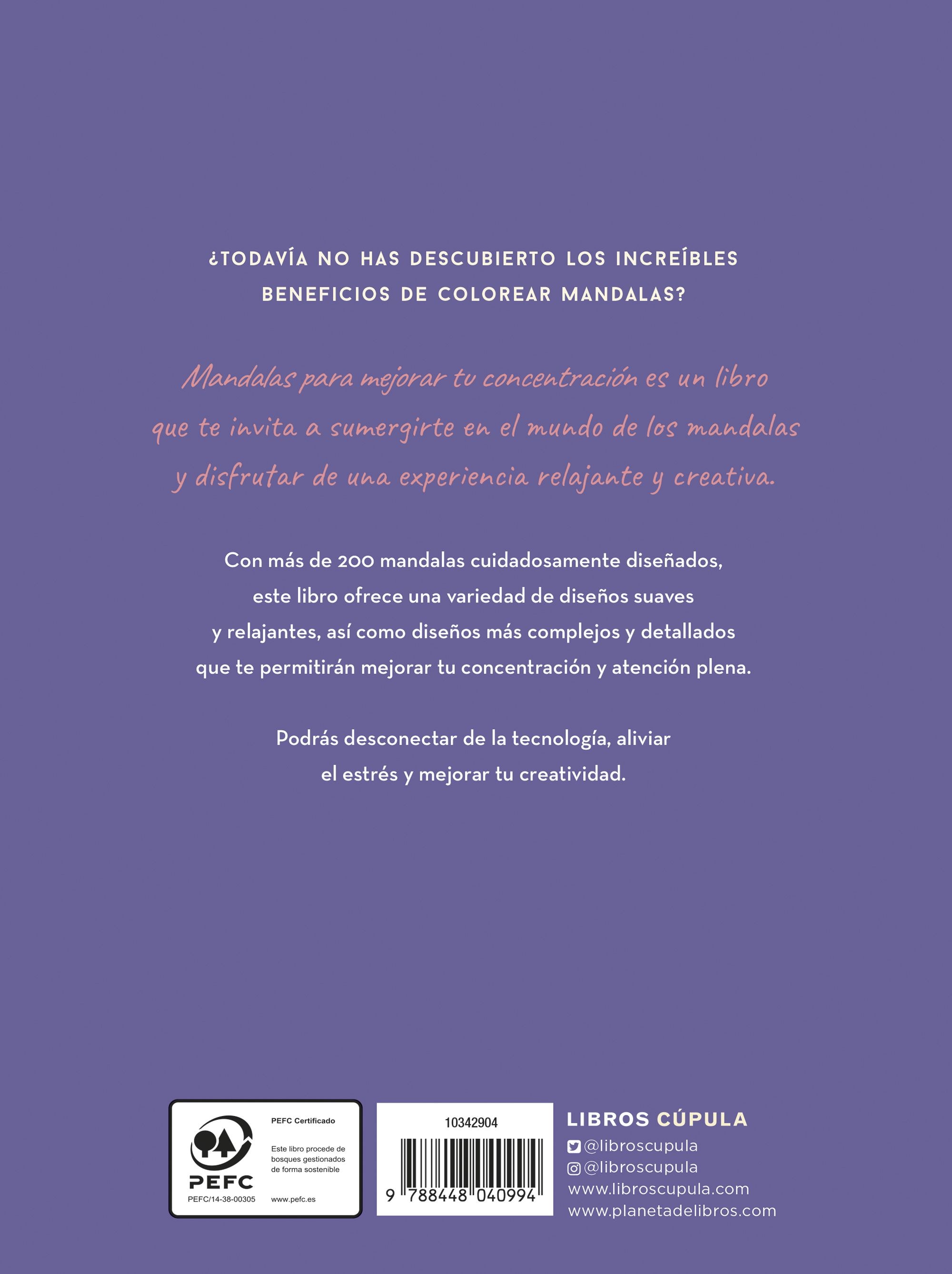 Mandalas para mejorar tu concentración: Descubre cómo el color y la atención plena pueden mejorar tu bienestar (Capa mole com abas) 2