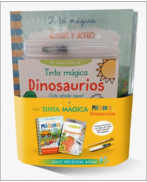 PACK TINTA MÁGICA: MÁQUINAS Y DINOSAURIOS (Capa dura) 1