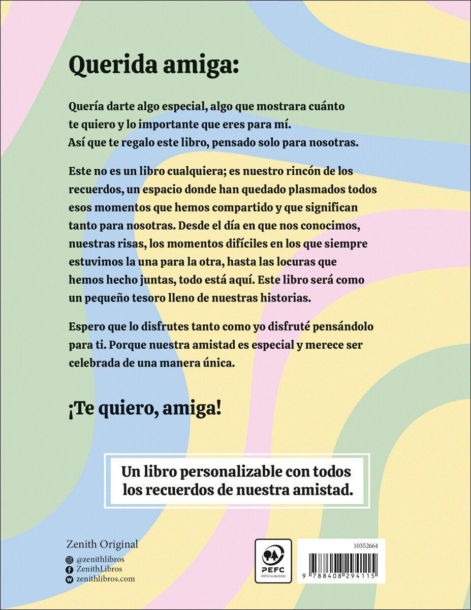 Te quiero, amiga: Nuestro libro de recuerdos 2