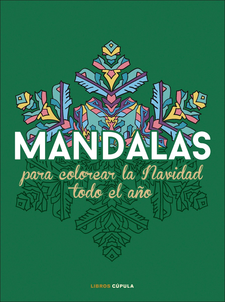 Mandalas para colorear la Navidad todo el año (Capa mole com abas) 1