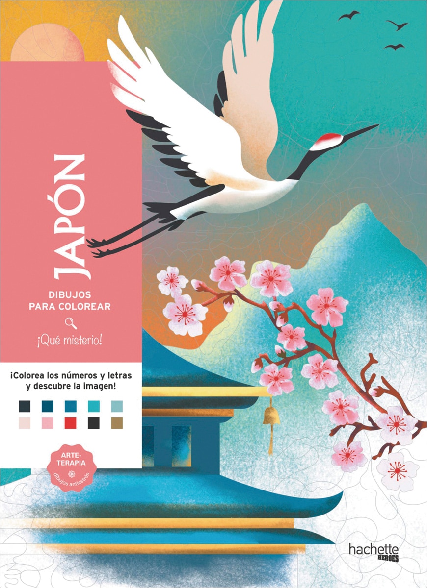 Dibujos para colorear, ¡qué misterio! Japón 1