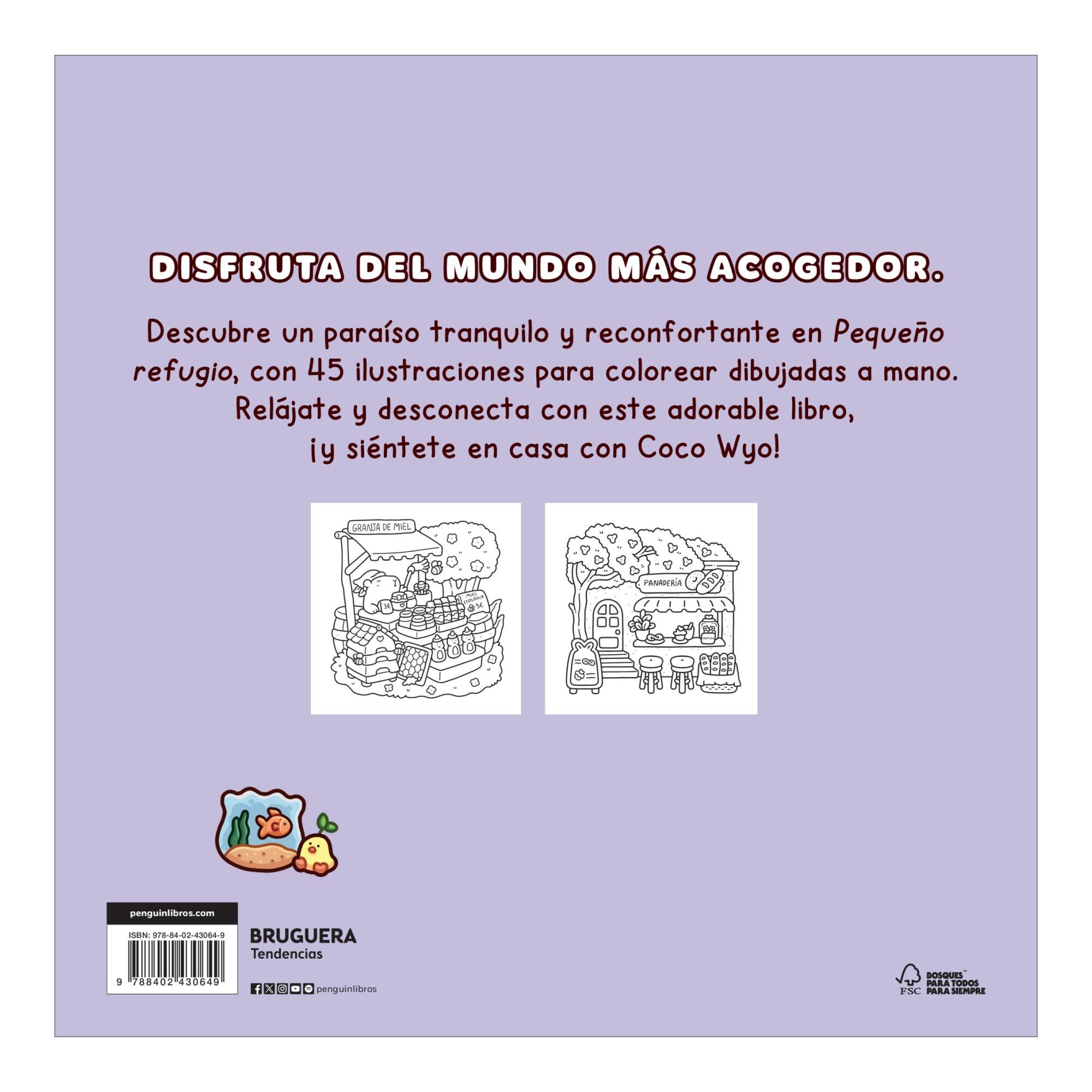 Pequeño refugio: Un mundo cozy y adorable para colorear y relajarse ideal para niños y adultos (Capa mole) 2
