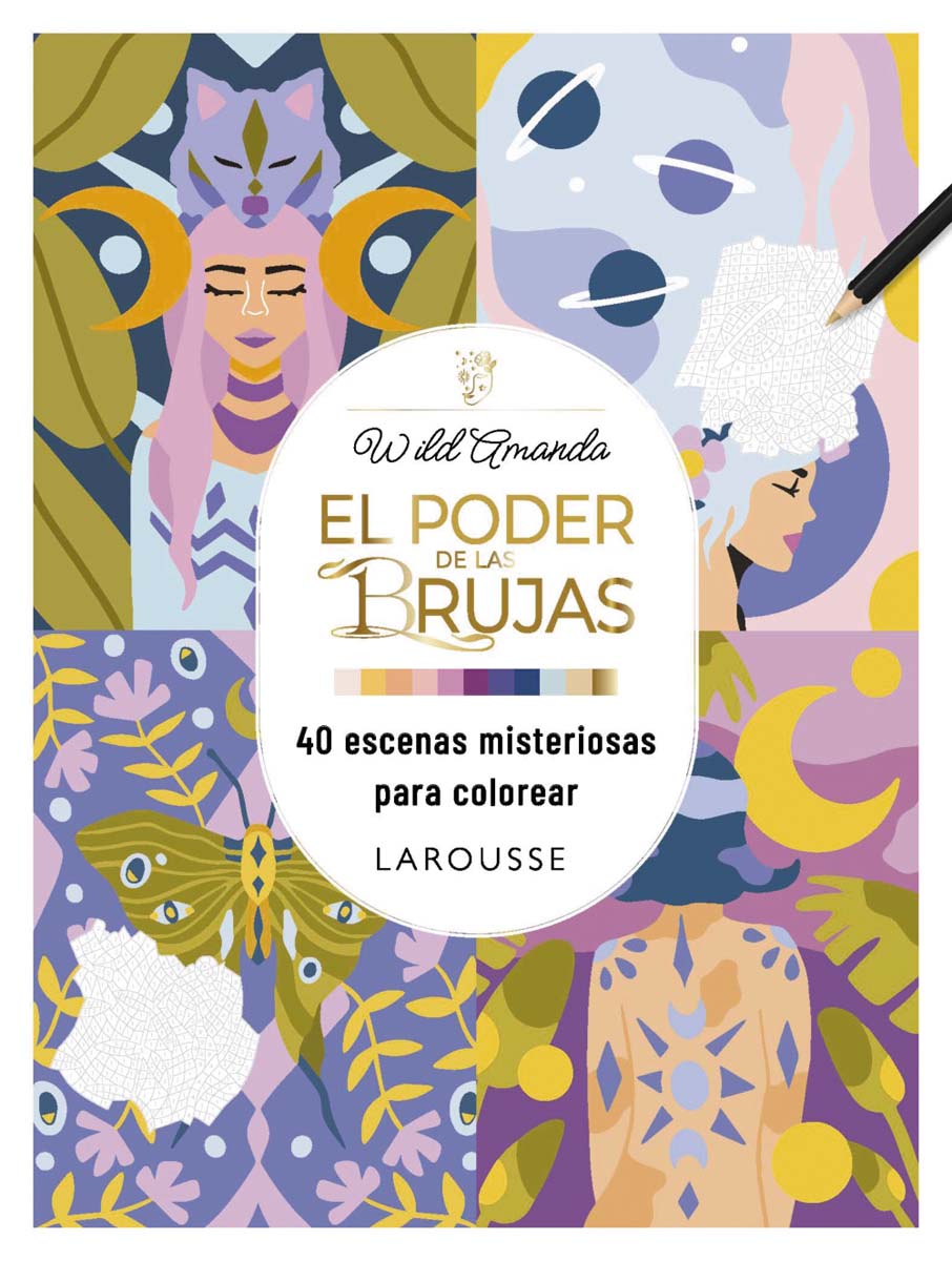 El poder de las brujas: 40 escenas misteriosas para colorear 1