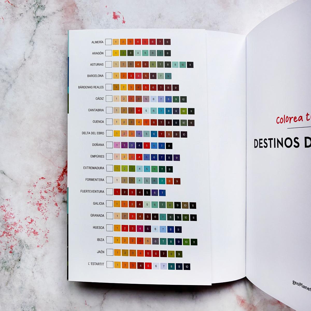 DESTINOS DE ESPAÑA: 40 láminas misteriosas para colorear por números (Capa mole com abas) 3