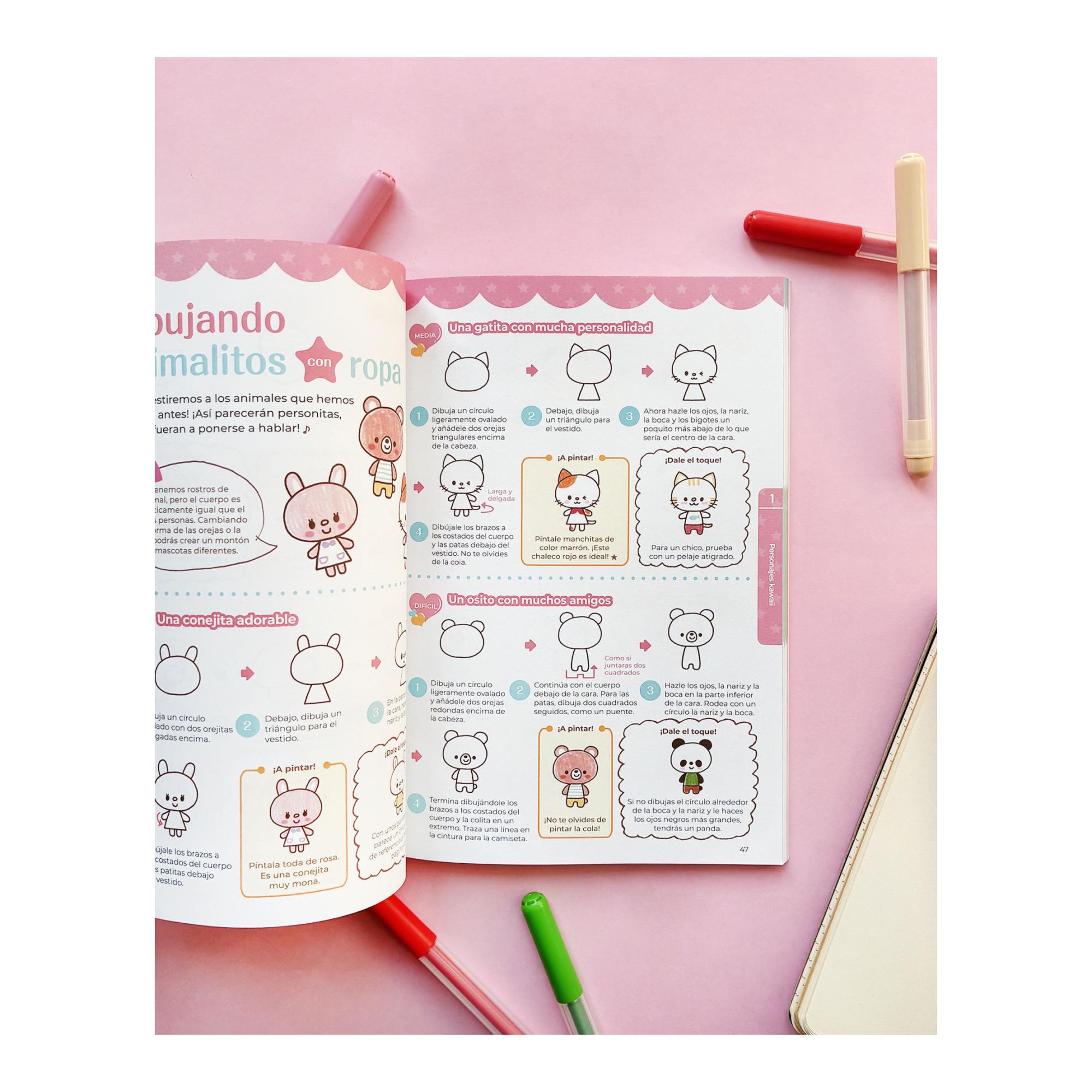 El gran libro para aprender a dibujar kawaii: Los dibujos más adorables del mundo en 4 sencillos pasos (Capa mole) 3