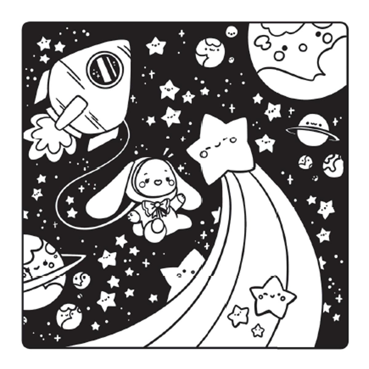 Cuaderno Cozy: Colorea un universo tierno y acogedor (Capa mole) 4