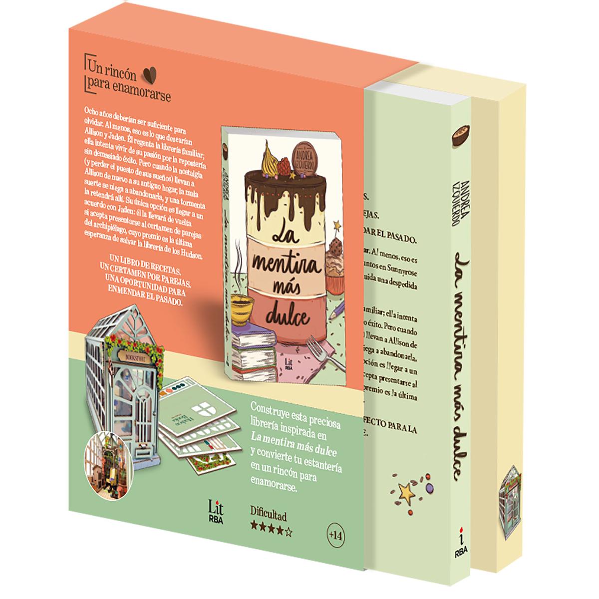 Un rincón para enamorarse: Kit Book nook librería + Libro romántico (Capa mole) 3