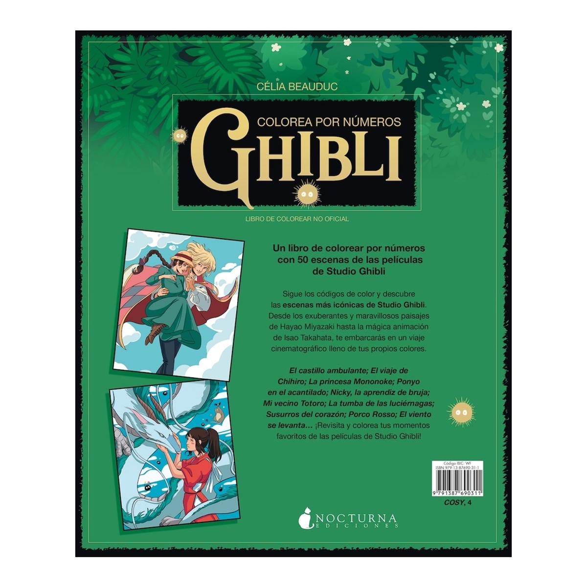 Colorea por números: Studio Ghibli (Capa mole) 3