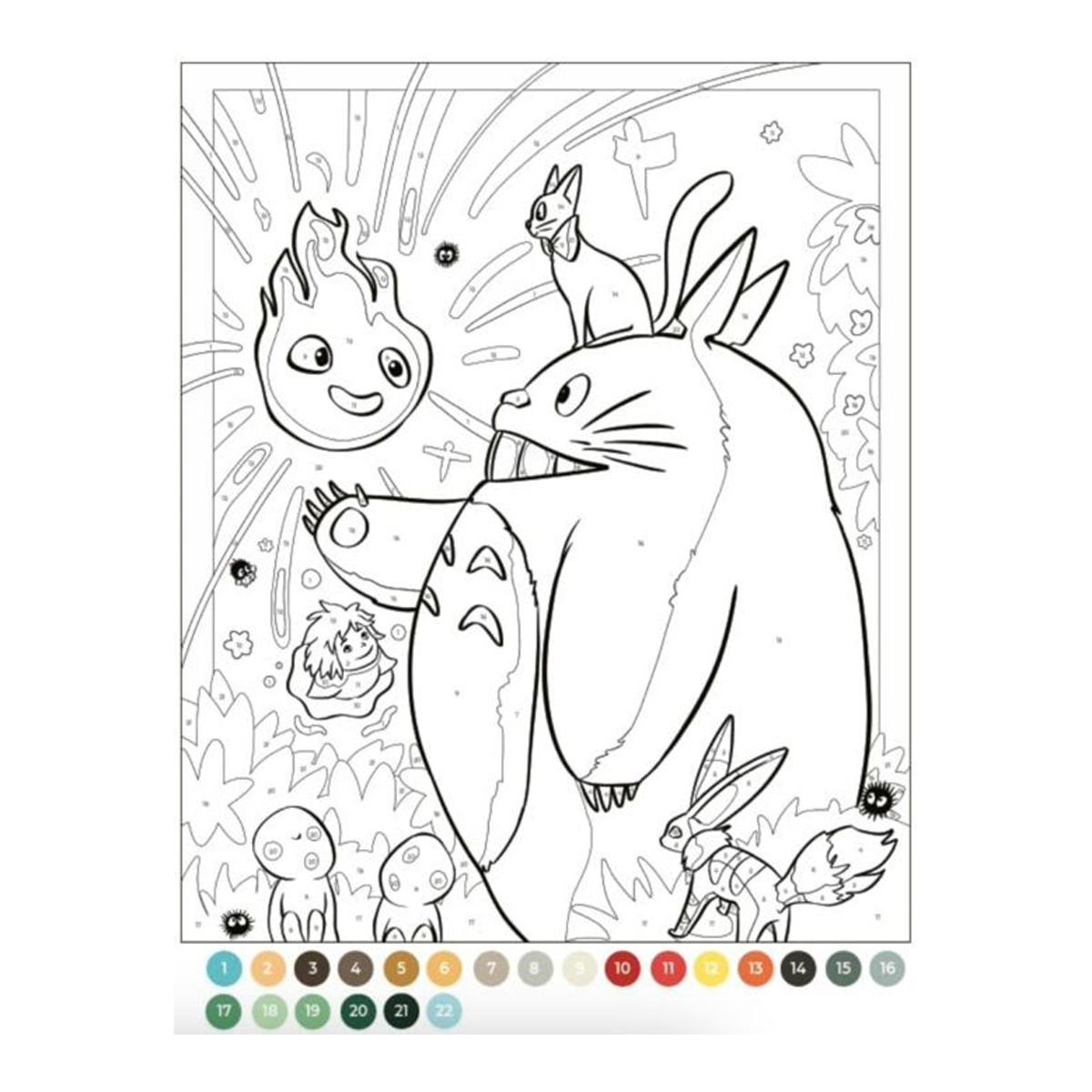 Colorea por números: Studio Ghibli (Capa mole) 4