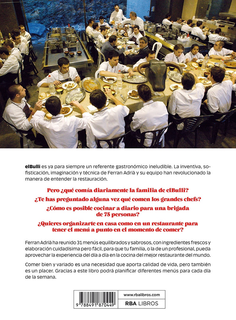 La comida de la familia: El Bulli. Ferran Adrià  (Tapa blanda) 2