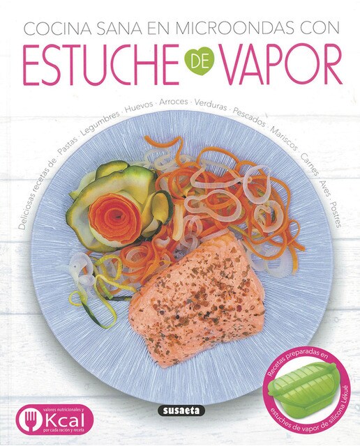 Cocina sana en microondas con estuche de vapor(Tapa blanda) 1