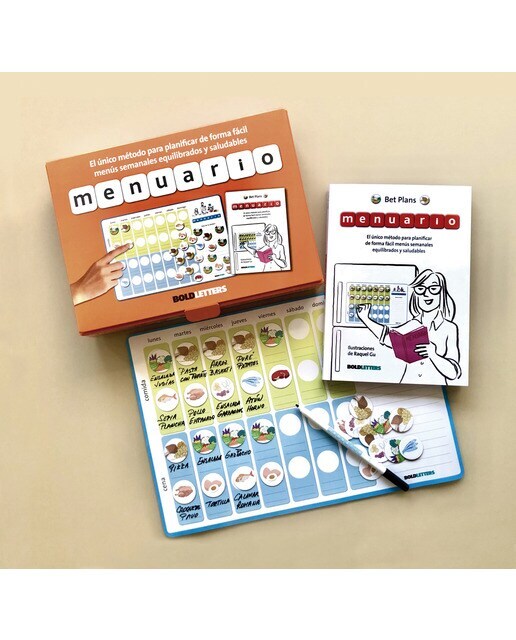 Menuario: El único método para planificar de forma fácil menús semanales equilibrados y saludables.  (Tapa blanda)