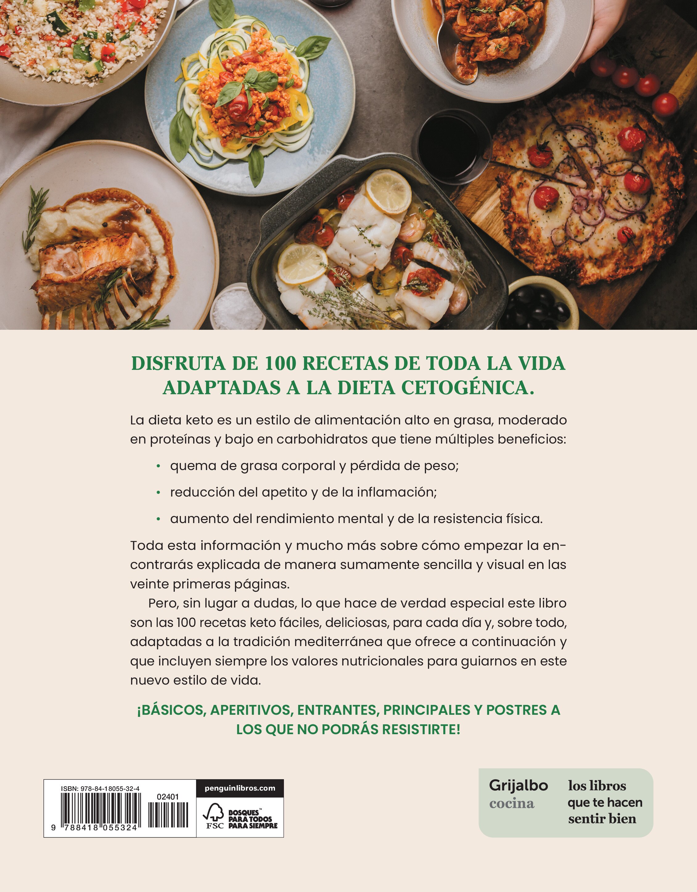 Cocina keto: 100 recetas tradicionales adaptadas a la dieta cetogénica (Tapa blanda) 2