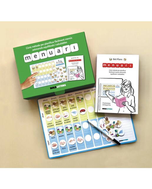 Imagem 0 de Menuari: L&únic mètode per planificar fàcilment menús setmanals equilibrats i saludables. (Capa mole)