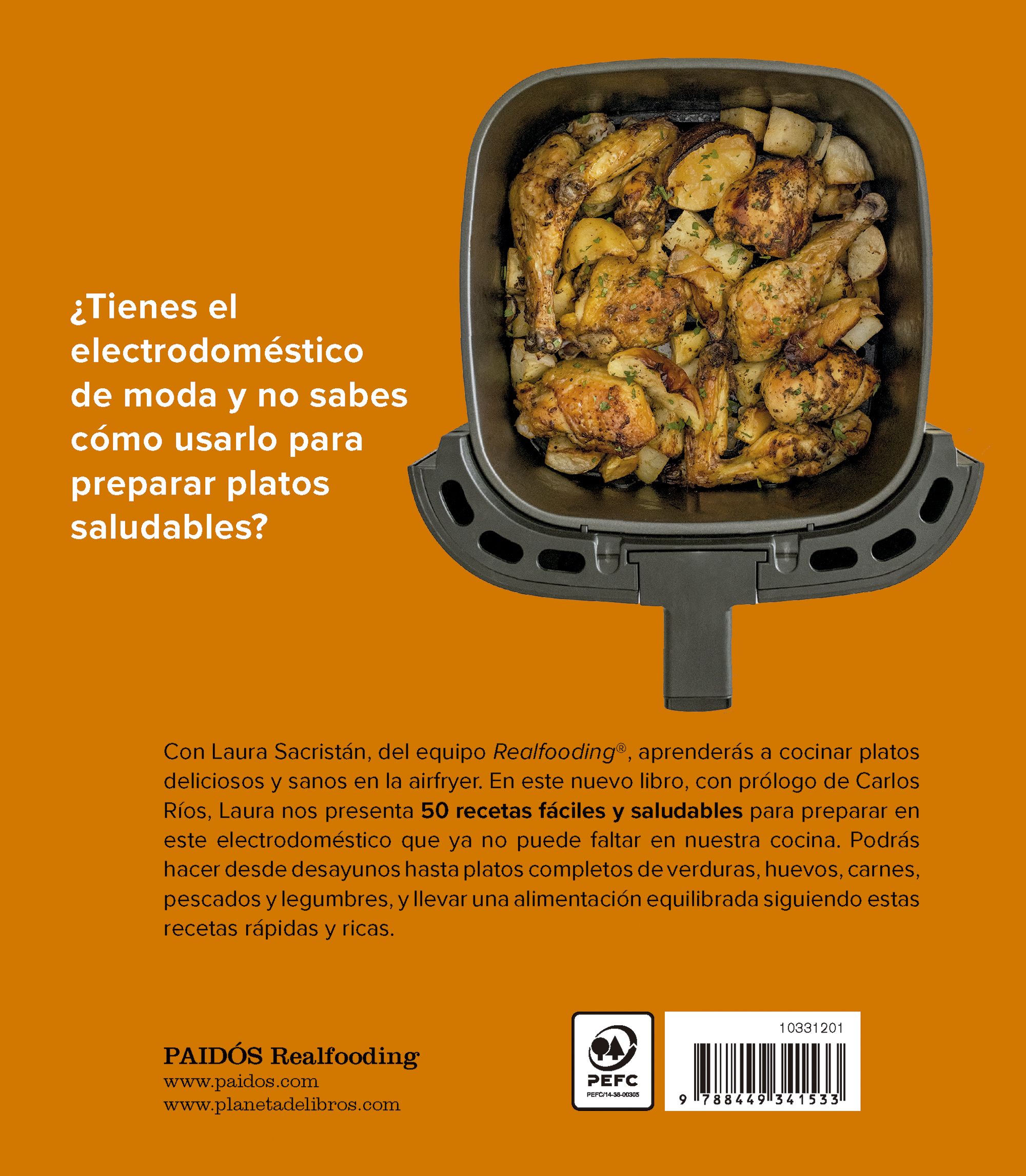 Recetas con airfryer Realfooding: 50 recetas saludables sin complicaciones (Capa mole com abas) 2