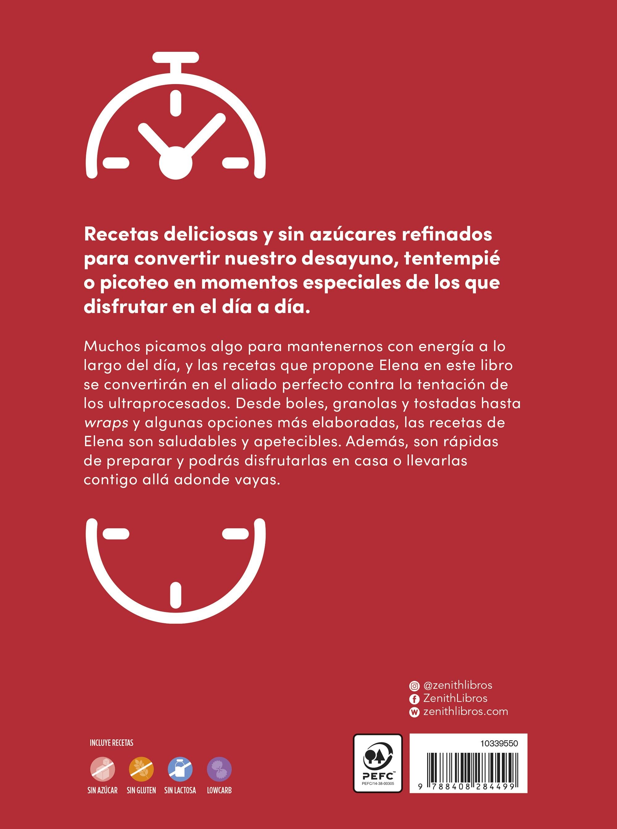 Picar y disfrutar: Desayunos y tentempiés saludables para todo el día (Capa mole com abas) 2